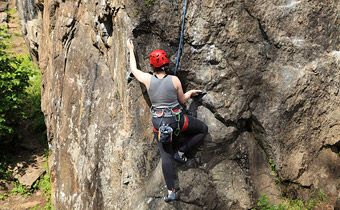 Rock-climbing in Ardèche